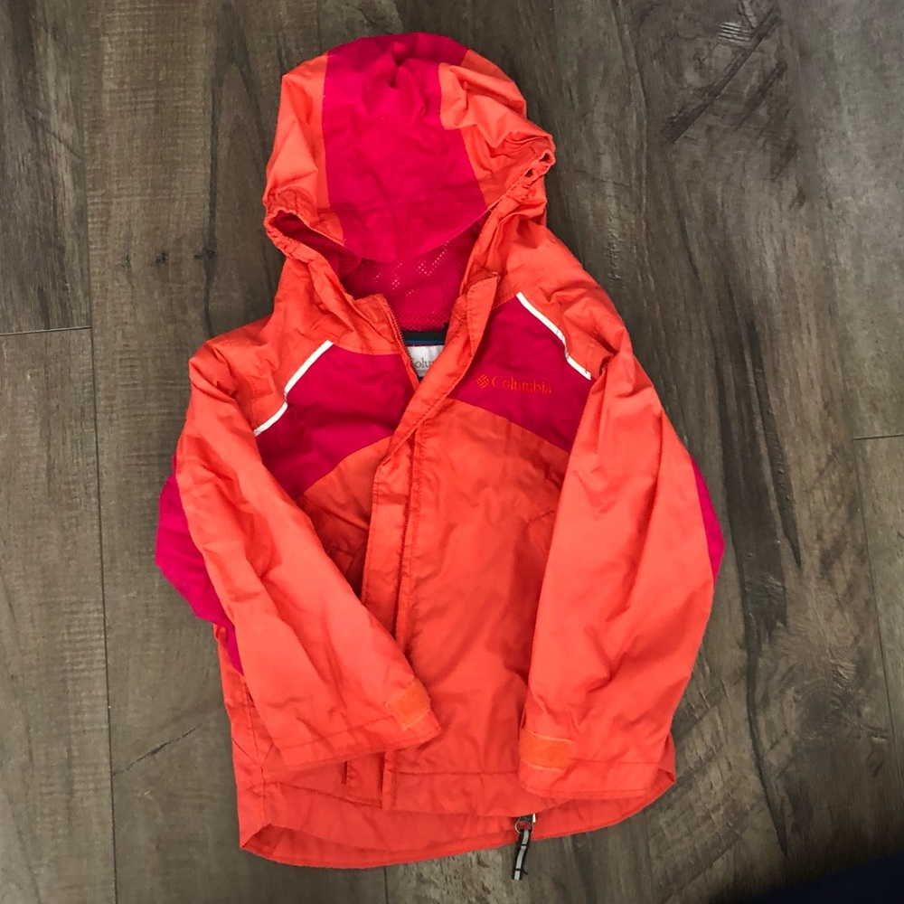 Columbia 2T Rain Jacket Toddler Girl EUC